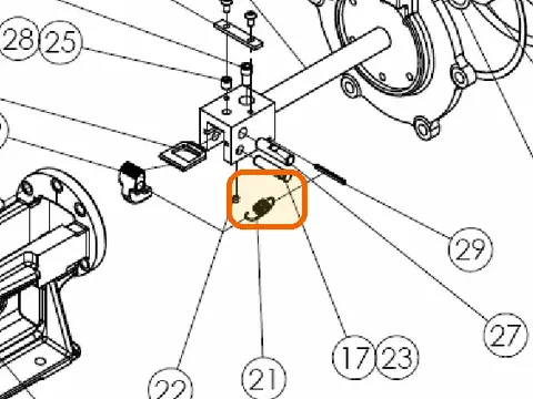 J66487 Pin, Clamp Tail Gripper Back-Up