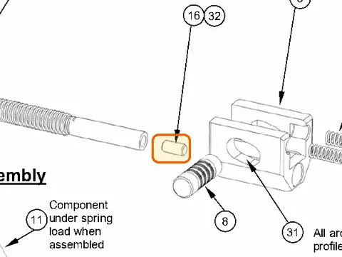 M02287 Tip, Load Bearing, Finished